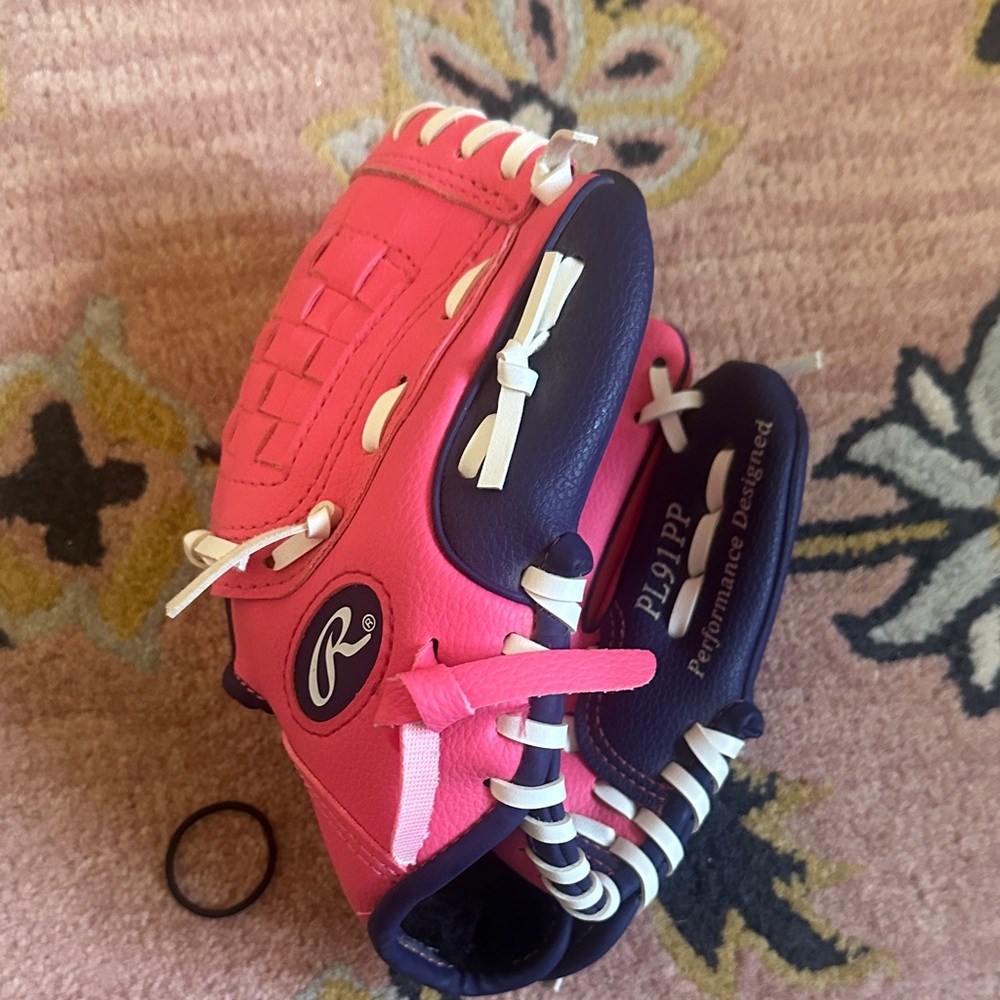 Rawlings Pink and Purple Kids Glove